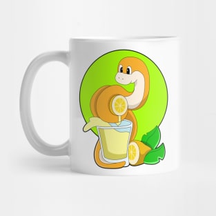 Snake with Glass of Lemon juice Mug